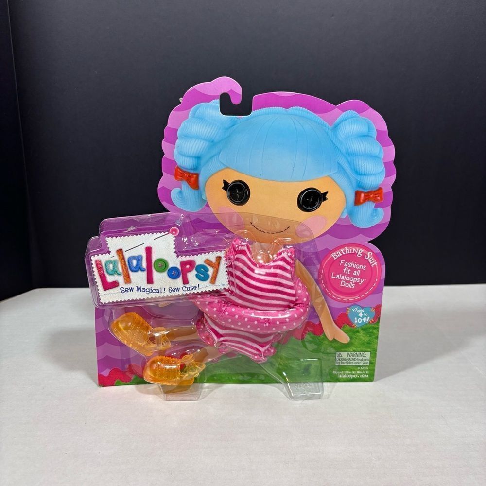 Lalaloopsy bathing suit fashion fit NEW, doll outfit, tube and sandals